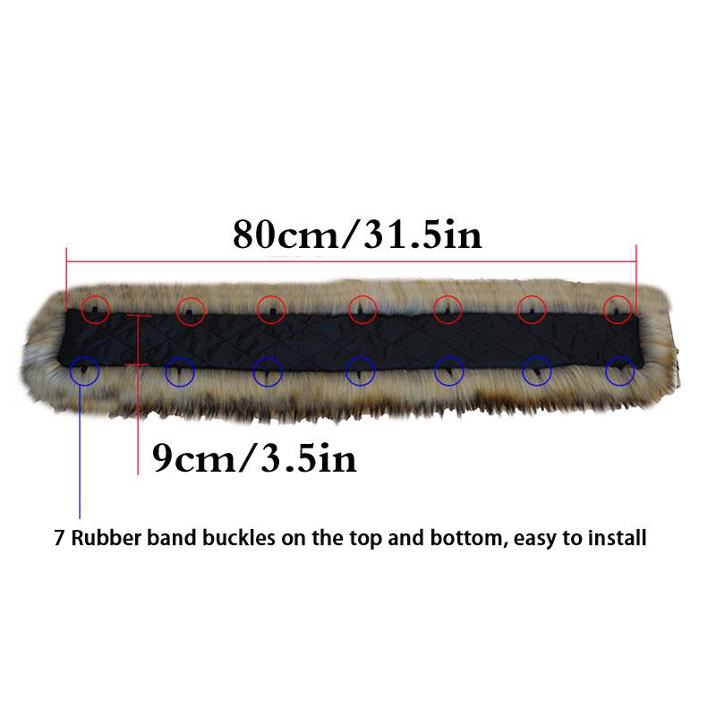 Faux Fur Scarf Warm Winter Hood Fur Decor Shawl Fake Fur Scarf Autumn Winter Women Coat Fur Collar Detachable Hat Accessories