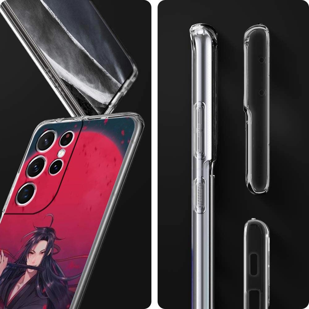 Чехол для телефона Mo Dao Zu Shi Wei Wuxian для Samsung Galaxy S22 5G S20 Ultra S21 FE 5G S10E S9 S8 S10 Plus Note 20 10, прозрачный чехол