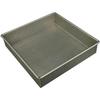Tiger Crown Cake Pan, Silver, 200 X 200 X 45mm, Ulster Marche Square Baking Pan, 200mm, Steel, Aluminum Plated, 2364
