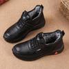 Men's Winter Waterproof Cotton Shoes, Plush Lined, Non-Slip Soft Sole for Comfort and Warmth