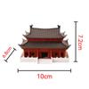 God of Wealth Temple Bonsai: Ancient Chinese Architecture Micro Landscape Ornaments.