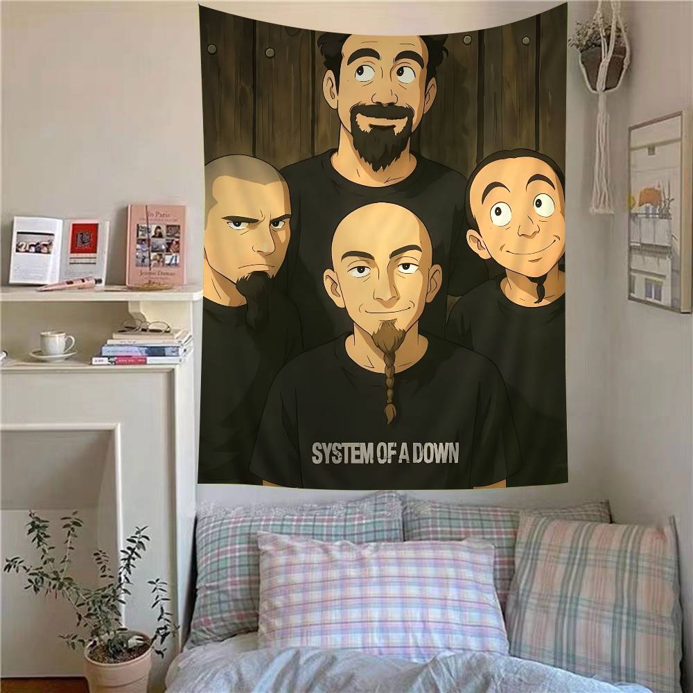 Группа System of a Down Хиппи Настенные Гобелены Богемные Настенные Гобелены Мандала INS Домашний Декор