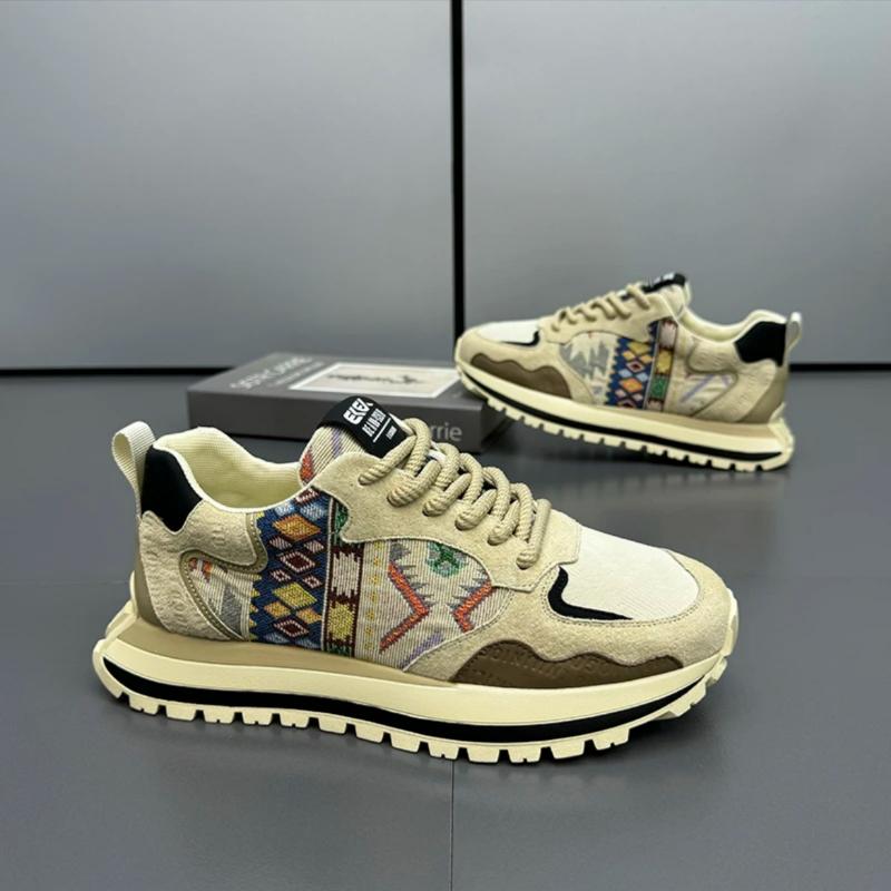 Мужская обувь Кроссовки на платформе Мягкая обувь для увеличения роста Модная уличная обувь для бега Роскошная мужская повседневная обувь на шнуровке Тенис