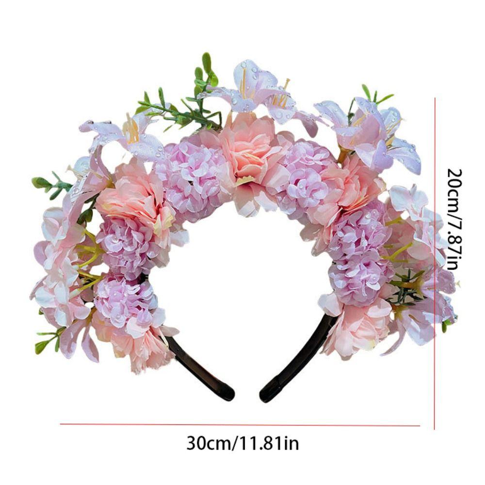 Cloth Quanzhou Head-pinned Flower Headdress Garland Simulation Flower Hair Band Hair Accessories Photograph Props