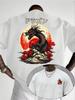 UnisexS Vintage Dragon Pattern TShirt Lightweight Breathable Casual Top Casual Streetwear Fashion Unisexs Tshirts for Summer