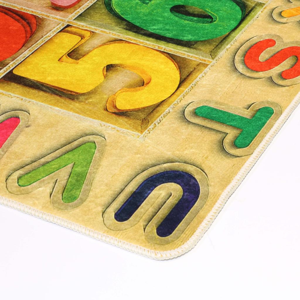 Children's Bedroom Rug 120x160 Cm Polyester Alpha Number