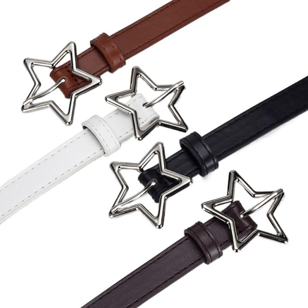 Adjustable Five-point Star Waistband Heart Women Waist Belt Elegant Star Belt Pants Decor