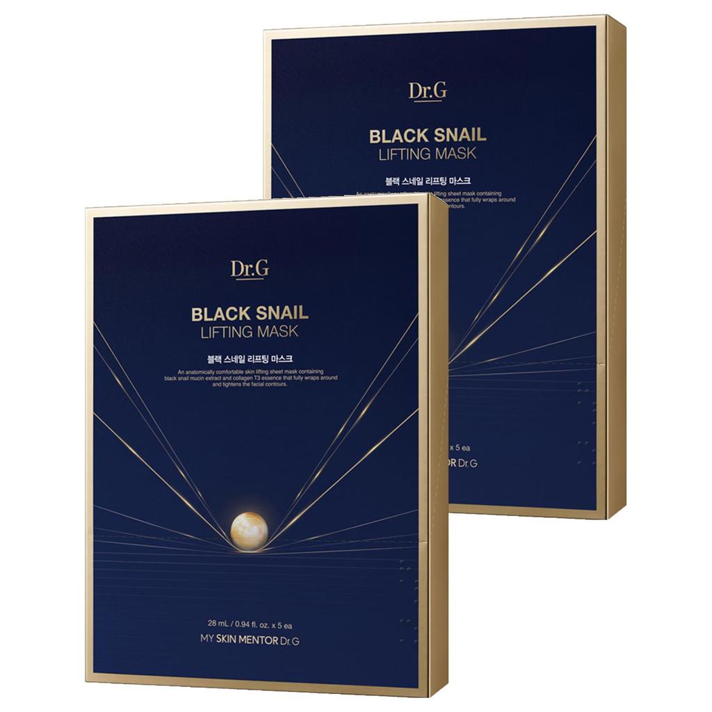 Dr.G Black Snail Lifting Mask Sheet 2 boxes