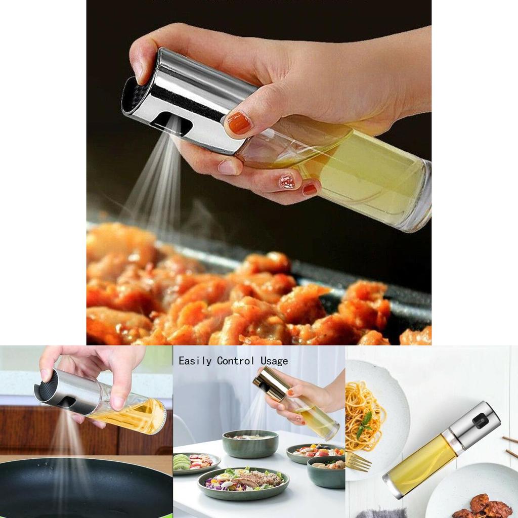 Кухонная бутылка-распылитель для оливкового масла из нержавеющей стали, насос, масленка, для гриля, герметичная