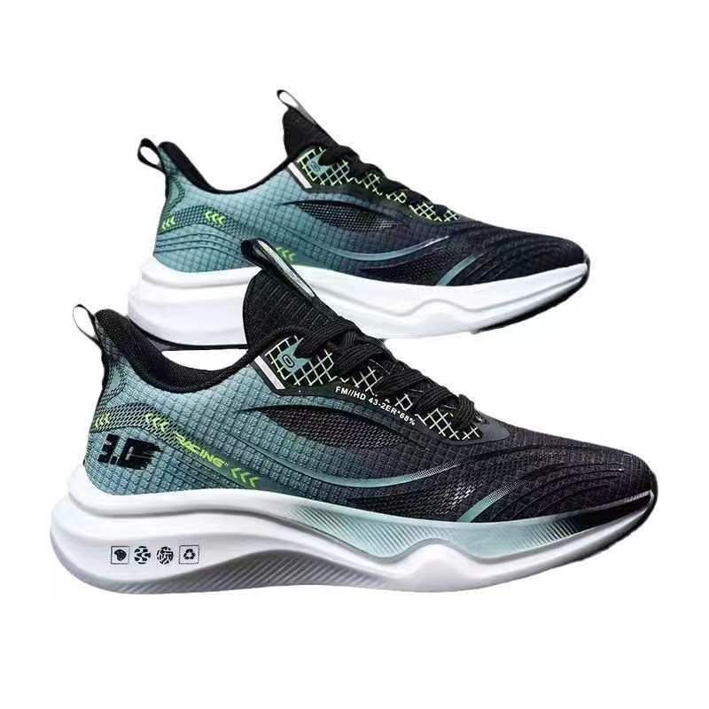 2024 Trendy and Fashionable Men's Versatile Casual Sports Shoes Fashionable Soft Sole Running Shoes Shallow Lace Up Men's Shoes