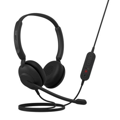 Jabra Стереогарнитура Evolve 10 с бинауральными наушниками USB и микрофоном, кожаная амбушюра с шумоподавлением для комфорта, USB-A, на весь день