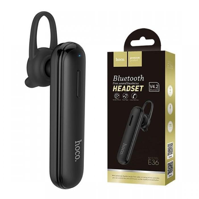 Беспроводная Bluetooth-гарнитура Hoco E36 Free Sound Business Bluetooth Headset Mono Чёрный