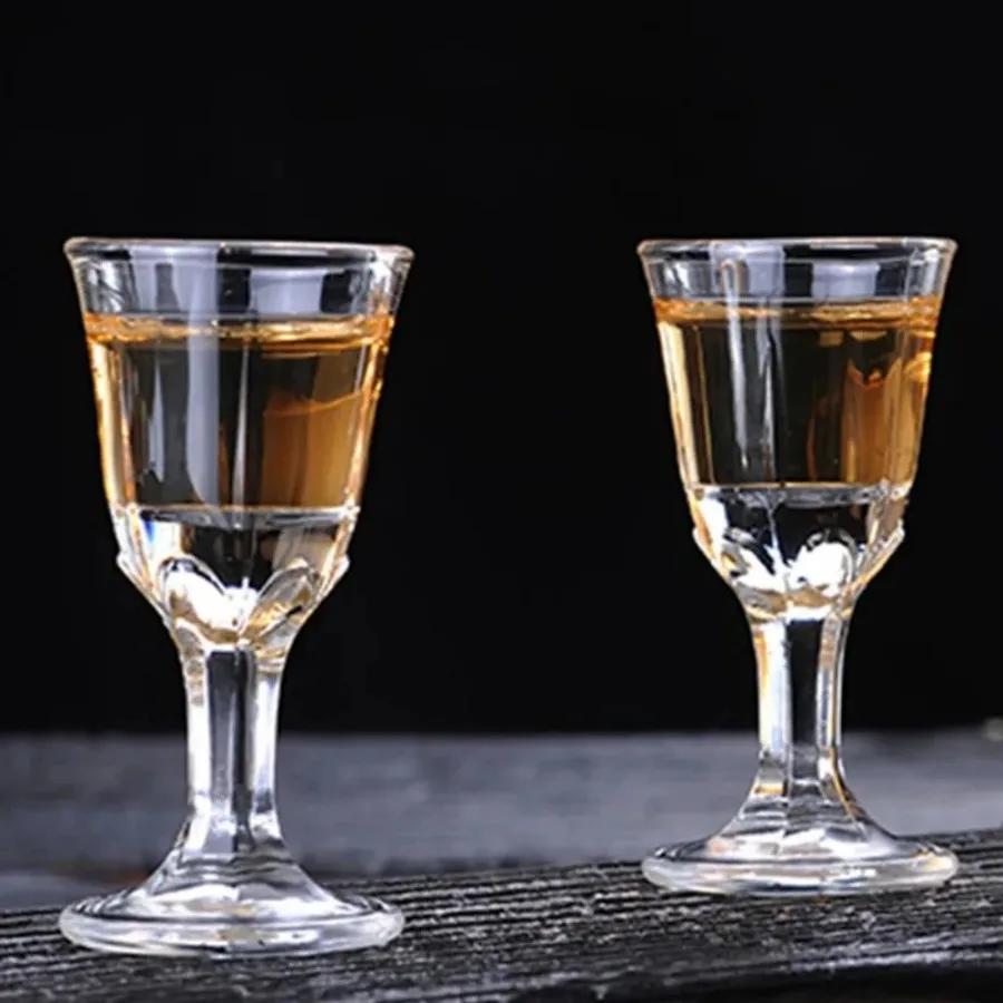 Креативный бокал для вина Удобный и стильный маленький бокал Прочный набор стаканов для виски с дозатором Барная посуда Тренд Бокал для вина Стекло Нужен