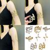 Elegant Armband Chain Blingbling Snake Arm Bracelets for Women Delicate Coils Armlet Armband Open Bangle