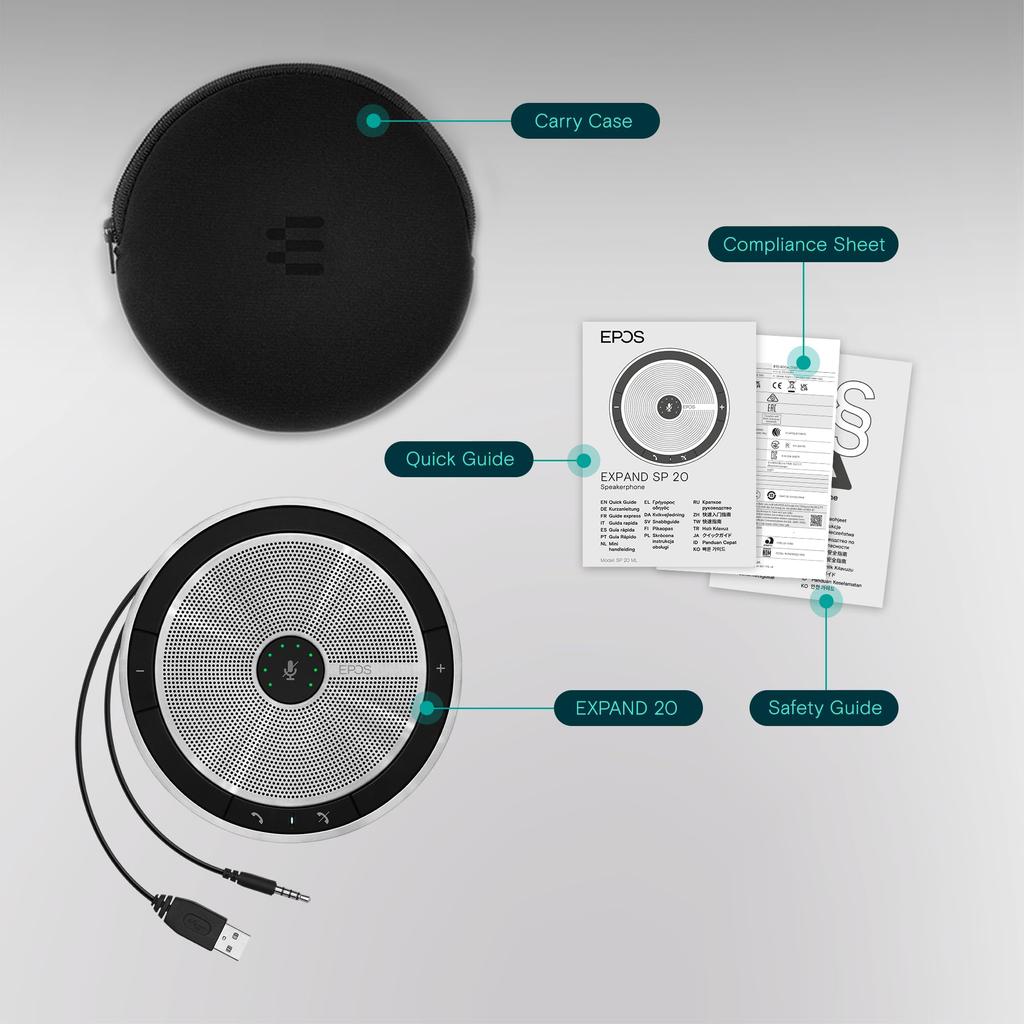 Спикерфон Sennheiser SP 20 ML сертифицирован для Microsoft Lync