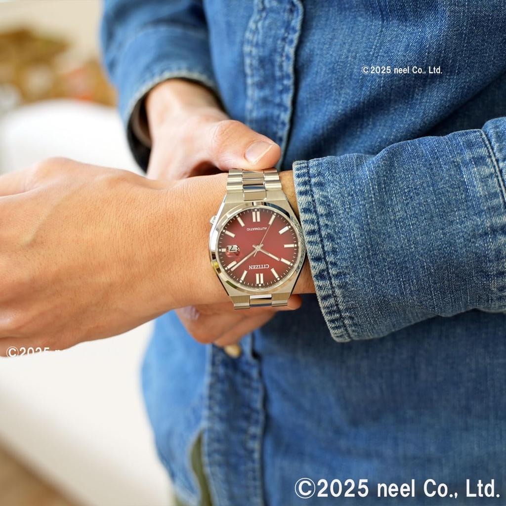 Механические механические водонепроницаемые красные серебристые [Citizen] NJ0150-56W мужские