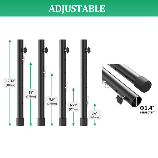 Удлинитель ножек стола с усиленными болтами. Увеличение высоты стола. Экологичные складные столы. Удлинитель прямых/изогнутых ножек. Кухонные аксессуары.