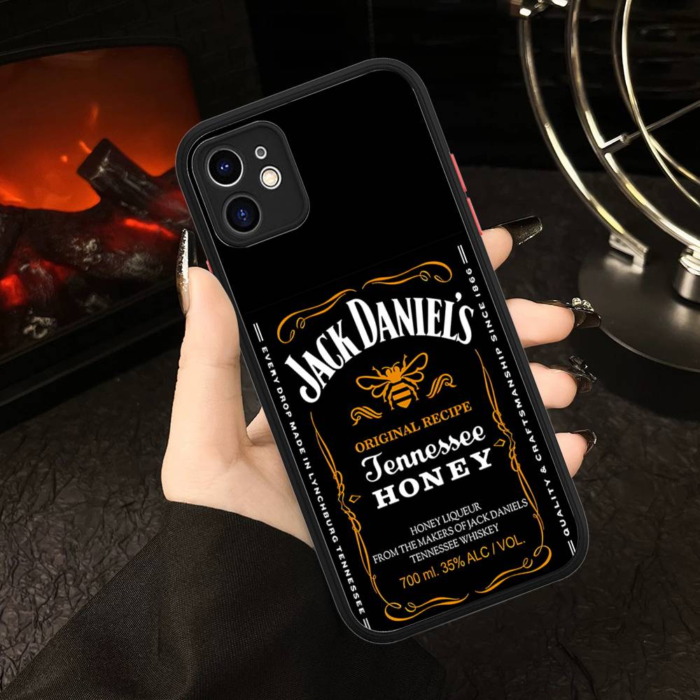 Classic Whiskey Logo J-Jack D-DanielS Phone Cases For IPhone 16 15 14 Plus 13 12 11 Pro Max Matte Oft Bumper Phone Cover