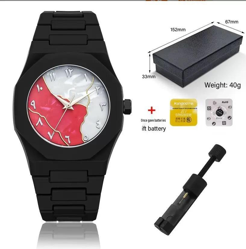 Мужские кварцевые часы высокого класса с арабскими цифрами – Элегантный деловой дизайн