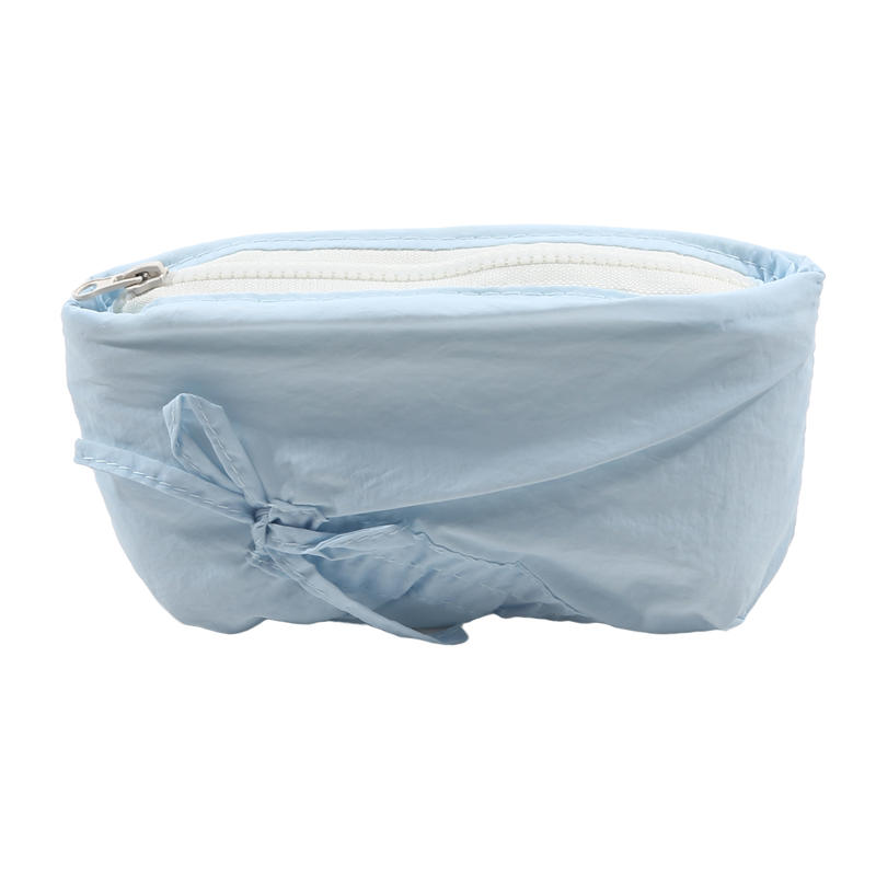 Косметичка из плотного хлопка, стеганая с бантом, коробка для ручек из перцовой одежды