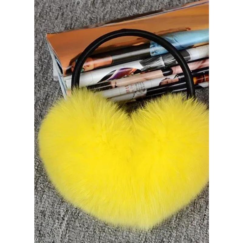Luxury Women Winter Warm Real Fox Fur Earmuffs Fashion Lady 100% Natural Fox Fur Ear Muffs Thermal Girl Real Fox Fur Earmuff
