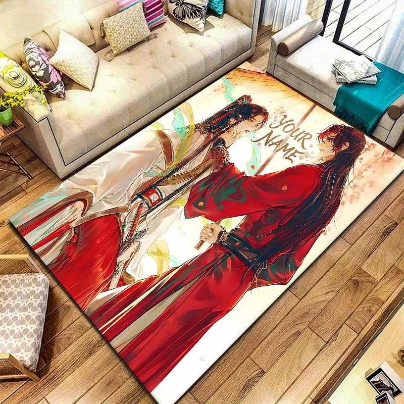 Cherry Blossom Romance Custom Name Carpet Rug For Living Room Bedroom Home Sofa Decoration Kids Play Nonslip Floor Mat