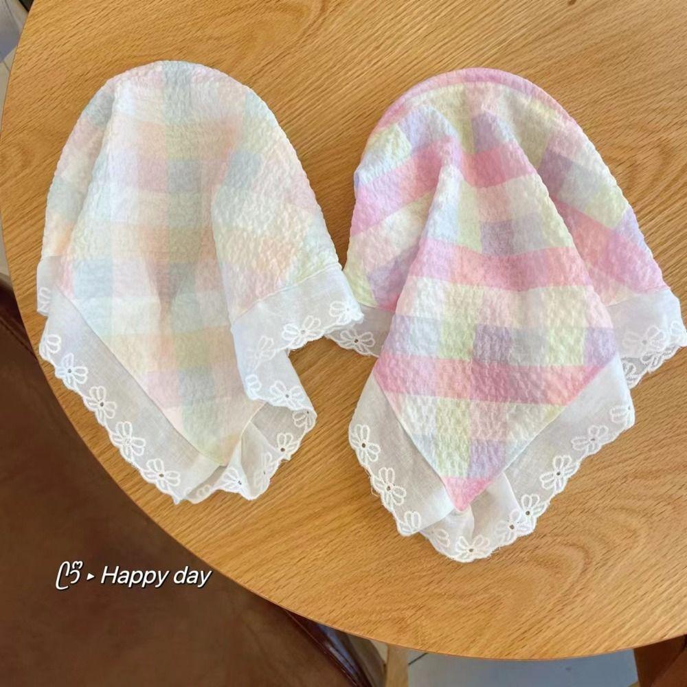 Hair Accessories Triangle Scarf Lazy Person Lace Headscarf Sun Protection Headscarf