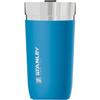Вакуумный стакан STANLEY Go синего цвета с крышкой, вакуумный изолированный стакан из нержавеющей стали, термоизоляция для кофе, можно мыть в посудомоечной машине, гарантия, японский, 0,47 л