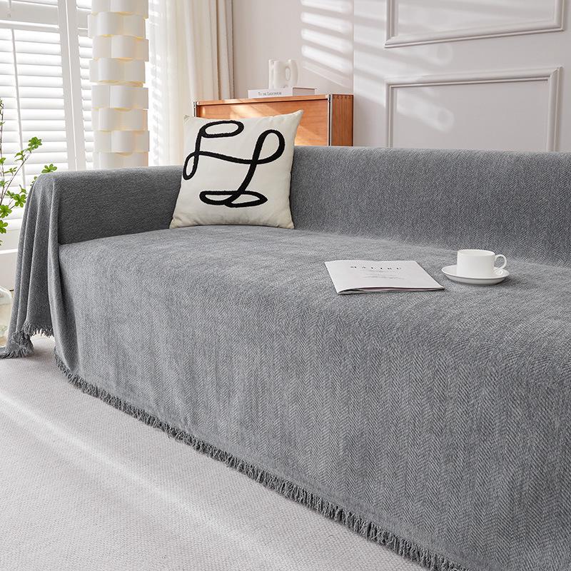 Чехол для дивана из водонепроницаемой ткани с защитой от кошек из шенилла для всех сезонов