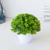 Faux Bonsai Energetic for Balcony Aesthetic Fake Grass Plants Pot Ornament Fancy Long-lasting Aesthetic