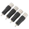 Preffair 4PCS RCA Lotus Plug родиевая латунь без пайки 10MM RCA Plug R1738