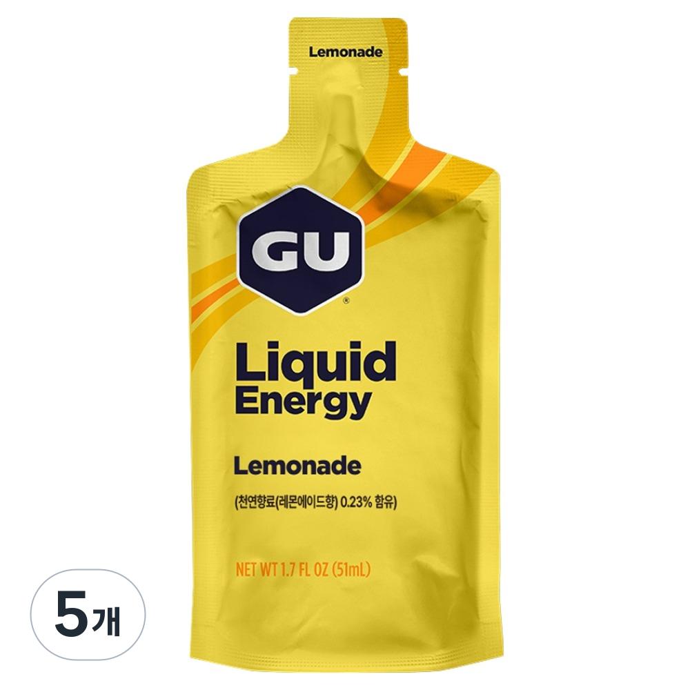 Gu Energy Жидкий энергетический гель Лимонад 5 шт. 51 мл Ингредиенты: Возможны изменения по усмотрению производителя.. Для | 5 шт. 51 мл