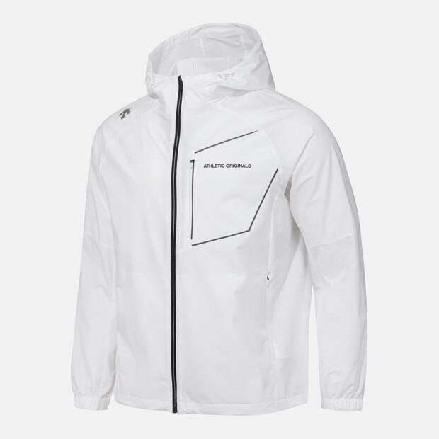 Descente Running Tough Woven Hooded Windbreaker Jacket White Sr123Rwb23 (B Type)