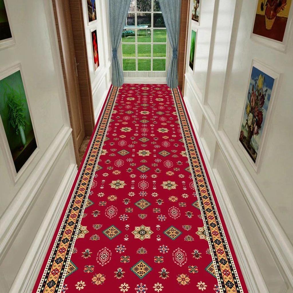 Crystal Velvet Runner Rugs, Machine Washable, Non-Slip, Waterproof, Soft Polyester, Ideal for Kitchen, Laundry Room, Hotel Corridor Decor