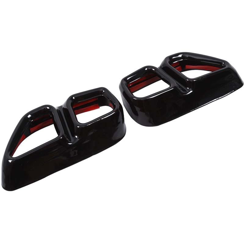Car Tail Exhaust Pipe Outlet Muffler Pipe Cover Decorative Tail Throat Frame For BMW 5 Series 6 Series GT G30 G38 2018-