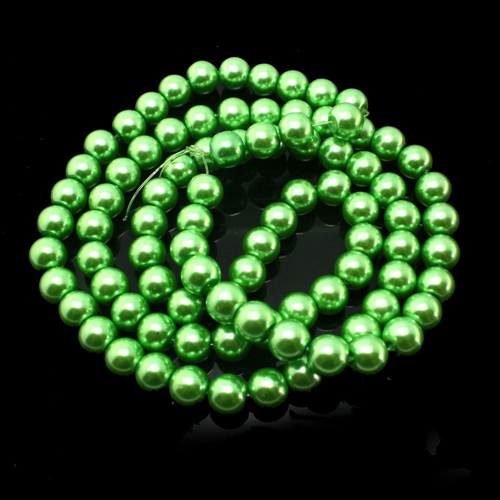 Стеклянные бусины для изготовления ювелирных изделий, украшения текстиля, диаметр 4/6/8 мм