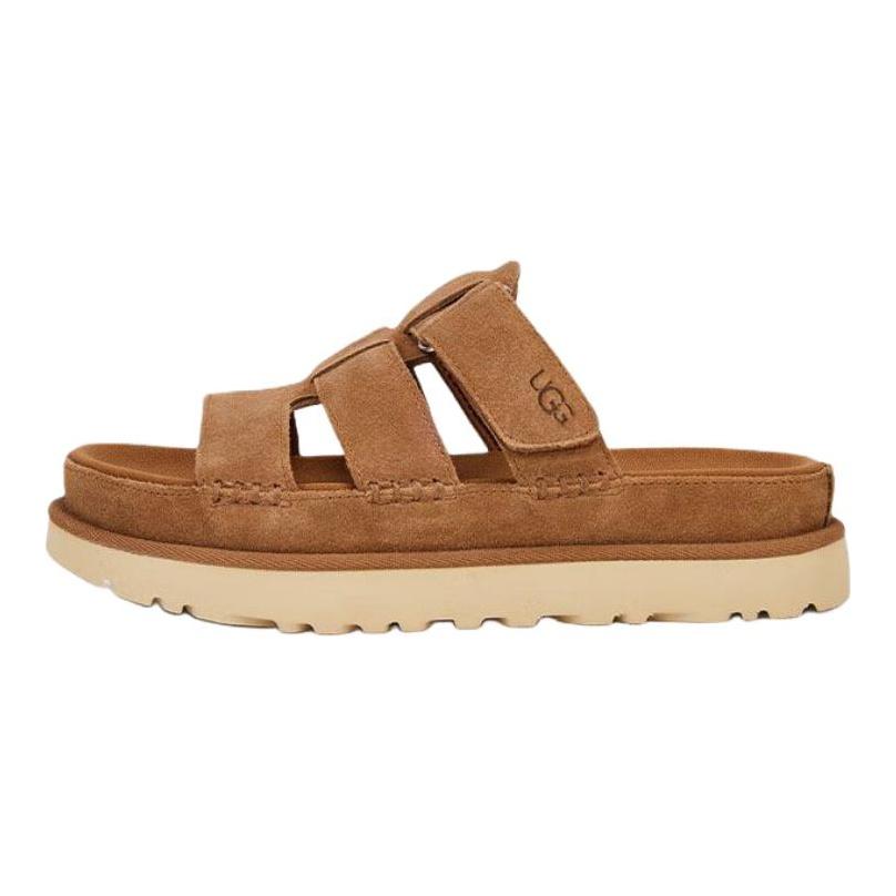 UGG Износостойкие шлепанцы для скольжения Женские Каштановые 1174090-CHE