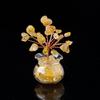 Mini Tree Crystal Stone Mini Vase Car Desktop Tabletop Ornament Bookshelf Courtyard Home Decorations