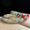 Традиционный эмалированный полый браслет-цветок классический женский браслет на руку ювелирные изделия подарки