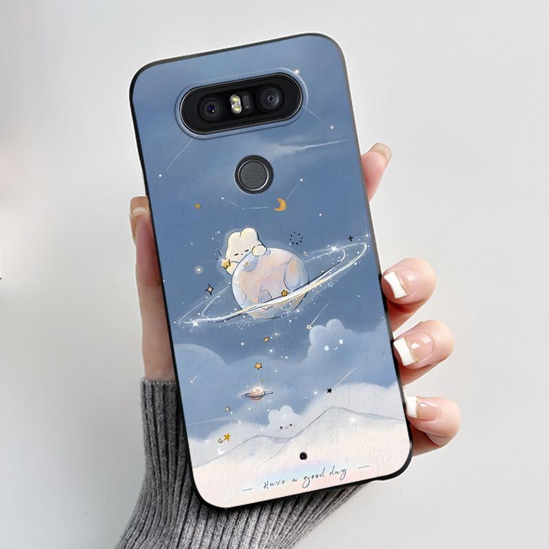 Casing For LG Q8 2017 Soft Case H970 Aesthetic Fashion Cute Cat Phone Back Cover For LG Q8 Q 8 LGQ8 Shockproof Silicone Bumper