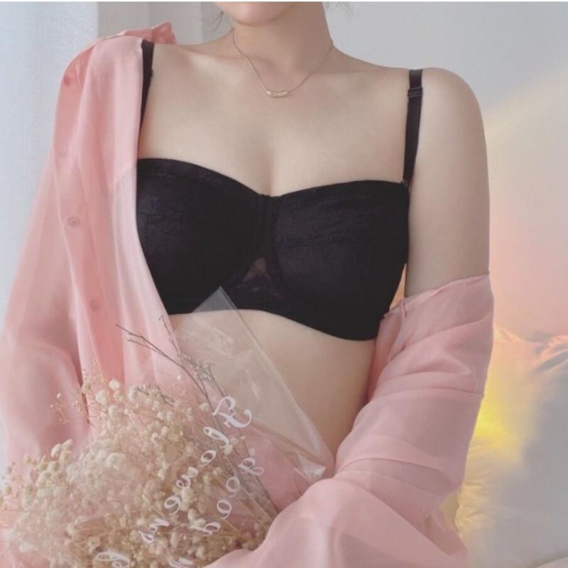 Бюстгальтер-труба без бретелек с защипами, невидимый бюстгальтер большого размера, летний цельный тонкий кружевной бюстгальтер с защитой от воздействия окружающей среды