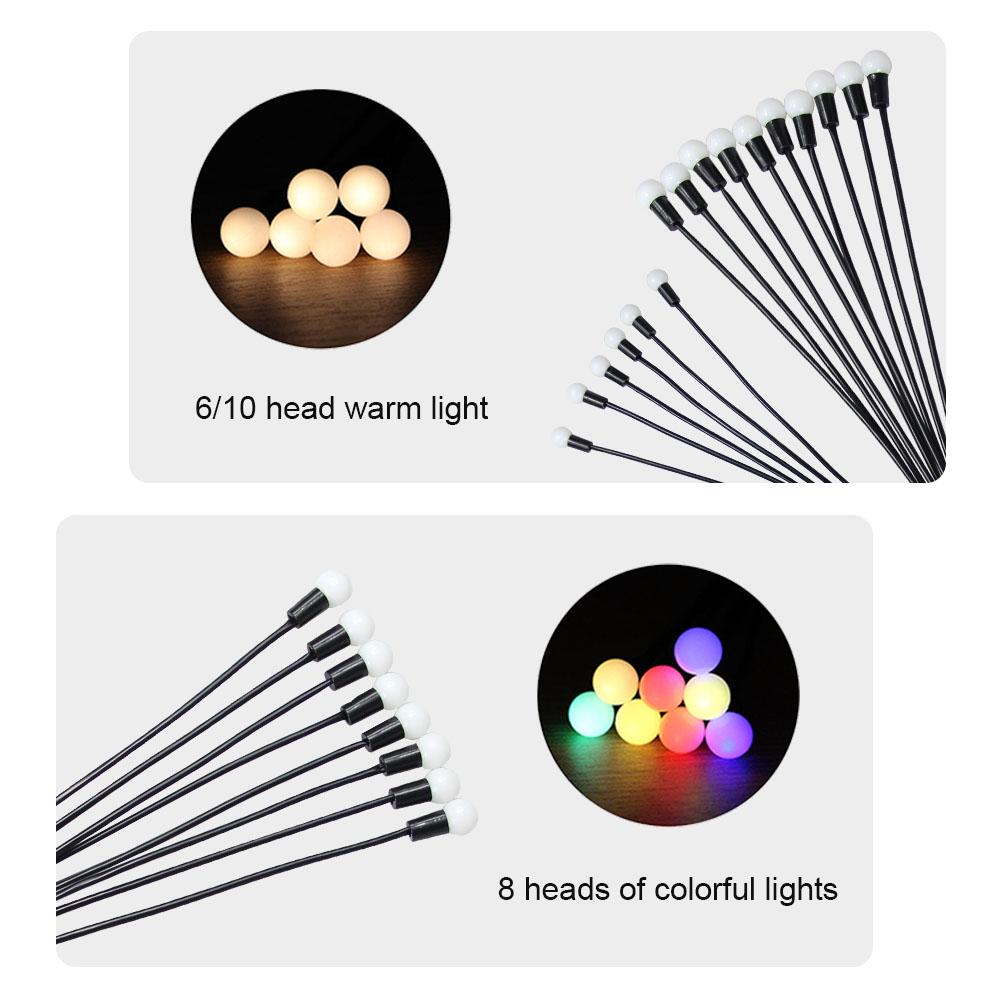 6/8/10 LED Solar Firefly Lights Garden Decoration Lights Outdoor Stake Lawn Lamp Vibrant Terrace Balcony Patio Pathway Decor