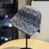 Осенне-зимняя градиентная вязаная шапка-рыбачка для женщин с широкими полями, для маленького лица, защита от холода, защита ушей, модная шапка