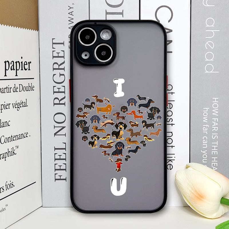 Забавный Мультяшный Такса Милый Рисунок Собаки Чехол для Телефона для Xiaomi Redmi Note 14 Pro Plus 4G 13 12 11 11T 10 Pro+ 9 8 PRO 5G Чехол