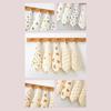 Small Cotton Squares for Babies Cute Baby Burp Cloth Soft Absorbent Face Cloths Practical Hangable Drool Bibs Stylish