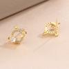 Beautiful Earrings for Women Fashion Circle Zircon Earrings Love Shaped Earrings Gift Everyday Wear Jewelry