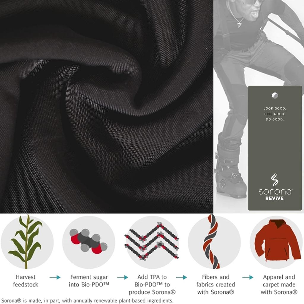 Chern Yueh Теплое термобелье Теплый комплект с длинным рукавом и эластичными брюками для мужчин, Брюки, С флисовой подкладкой, Футболка, Влагоотводящий, Устойчивый к запаху, Дышащий, (Черный,