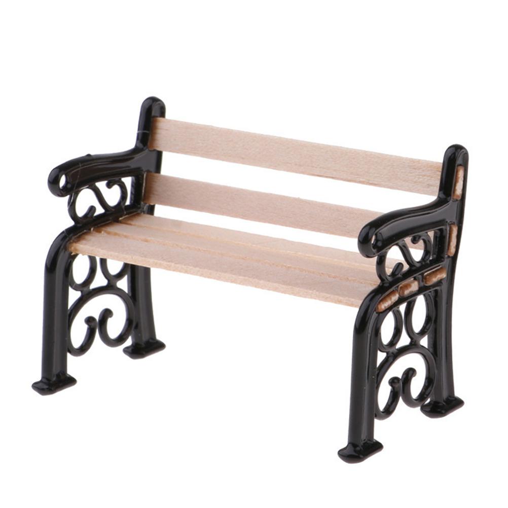 2 шт. миниатюрный рождественский уличный фонарь, парковая скамейка, мини-модель уличного фонаря, кукольный домик, Рождество