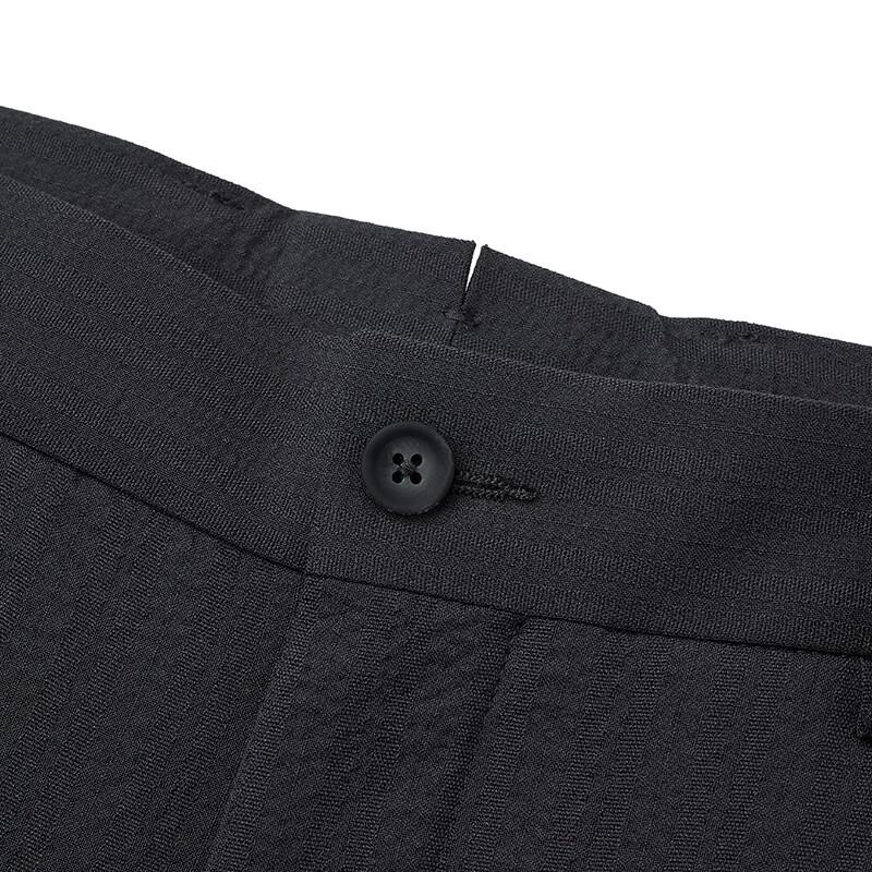 Baoxiniao Men's Striped Texture Straight-Leg Casual Suit Pants