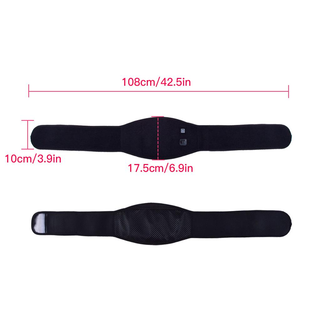 Heating Waist Pad Electric Adjustable Waist Belt Wrap Washable Thermal Heating Waist Support Belt Cold-Proof Men/Women Winter Heating Waist Strap